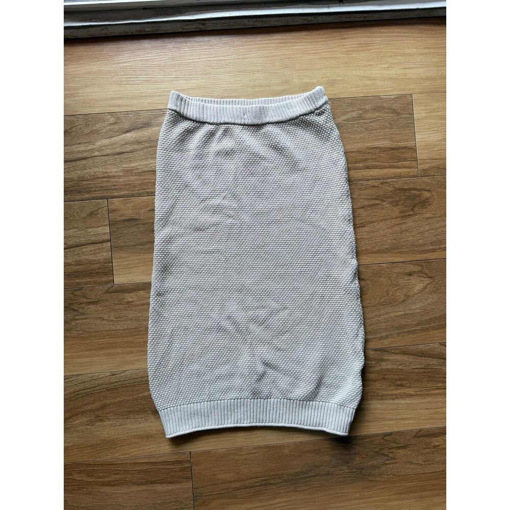 Free People FP Beach Textured Knit Pencil Skirt Oatmeal Beige size XS